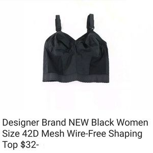 DESIGNER Shaper longline bra 42D